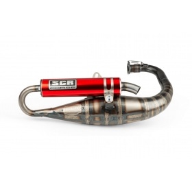 Exhaust SCR Corse Handmade 70 Minarelli vertical red