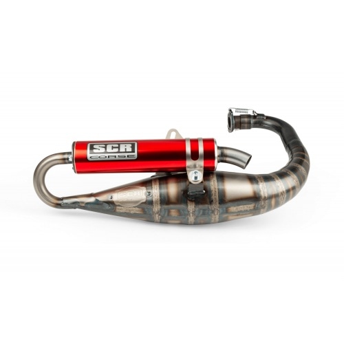 Exhaust SCR Corse Handmade 70 Minarelli vertical red Exhaust SCR Corse Handmade 70 Minarelli vertical red