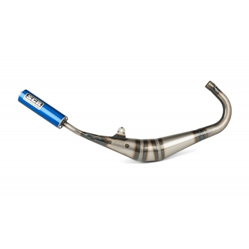 Exhaust SCR Corse Handmade 50-70 Derbi blue Exhaust SCR Corse Handmade 50-70 Derbi blue