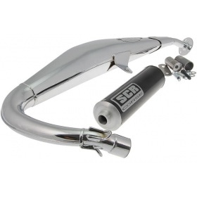 SCR Corse Exhaust “SM Chrome” 50cc Rieju MRX / SMX / Beta RK6 AM6