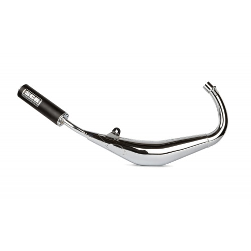 Exhaust SCR Corse SM Chrome 50cc Derbi Senda / DRD (low mount) Exhaust SCR Corse SM Chrome 50cc Derbi Senda / DRD (low mount)