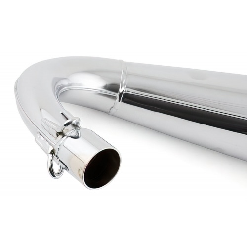 Exhaust SCR Corse SM Chrome 50cc Derbi Senda / DRD (low mount) carbon look silencer Exhaust SCR Corse SM Chrome 50cc Derbi Senda / DRD (low mount) carbon look silencer