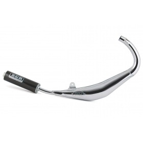 Exhaust SCR Corse SM Chrome 50cc Derbi Senda / DRD (low mount) carbon look silencer