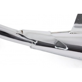 Exhaust SCR Corse SM Chrome 50cc Derbi Senda / DRD (low mount) carbon look silencer