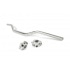Handlebar + Clamps 28mm Str8 silver Handlebar + Clamps 28mm Str8 silver