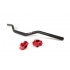 Handlebar + Clamps 28mm Str8 black / red Handlebar + Clamps 28mm Str8 black / red