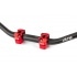 Handlebar + Clamps 28mm Str8 black / red Handlebar + Clamps 28mm Str8 black / red
