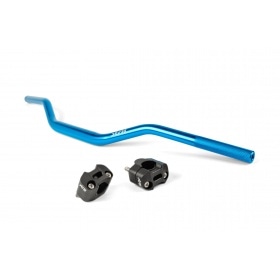 Handlebar + Clamps 28mm Str8 blue / black
