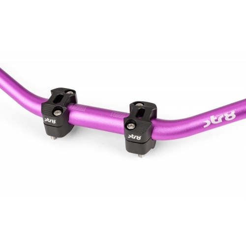 Handlebar + Clamps 28mm Str8 purple / black Handlebar + Clamps 28mm Str8 purple / black