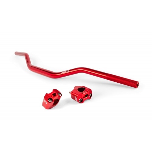 Handlebar + Clamps 28mm Str8 red Handlebar + Clamps 28mm Str8 red