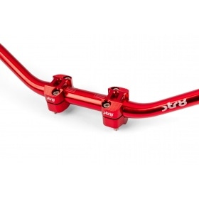 Handlebar + Clamps 28mm Str8 red