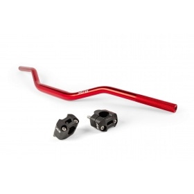 Handlebar + Clamps 28mm Str8 red / black