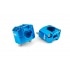 Handlebar Clamps 22 - 28mm blue Handlebar Clamps 22 - 28mm blue