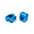 Handlebar Clamps 22 - 28mm blue Handlebar Clamps 22 - 28mm blue
