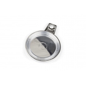 Nodokļu diska turētājs apaļš plastmasas hroms