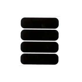 Ķiveres uzlīmes atstarojošas (x4) melnas