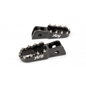 Passenger Footpegs Derbi STR8 CNC Black (Set)