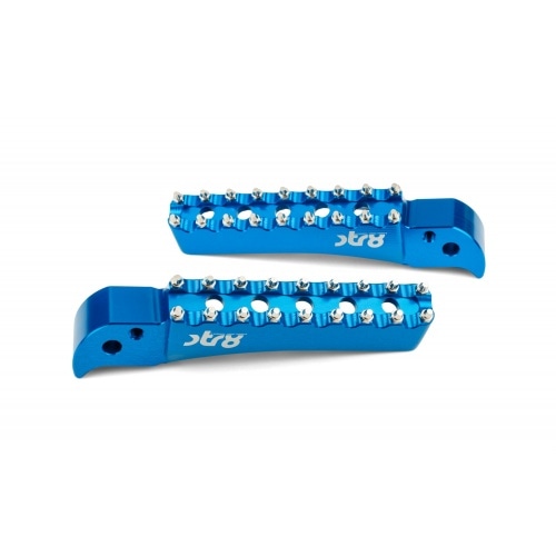 Passenger Footpegs STR8 Beta RR 50 before 2021 CNC Blue Passenger Footpegs STR8 Beta RR 50 before 2021 CNC Blue