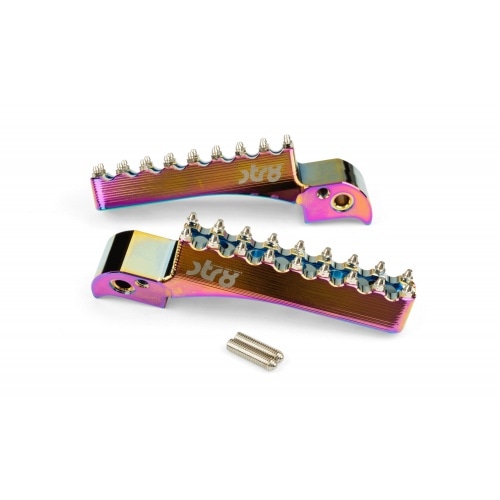 Passenger Footpegs STR8 Beta RR 50 before 2021 CNC Neochrome Passenger Footpegs STR8 Beta RR 50 before 2021 CNC Neochrome