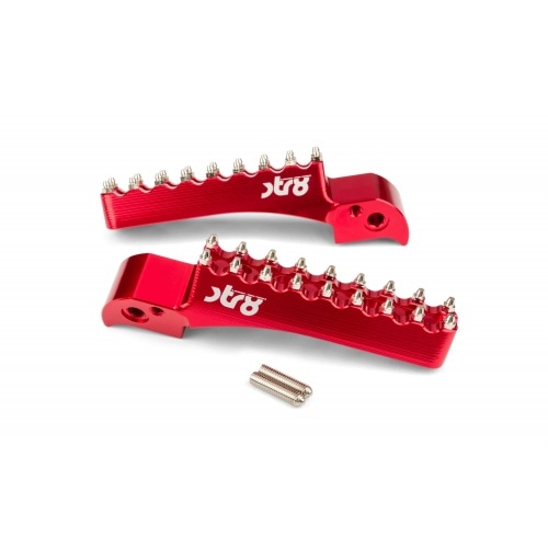 Passenger Footpegs STR8 Beta RR 50 before 2021 CNC Red Passenger Footpegs STR8 Beta RR 50 before 2021 CNC Red