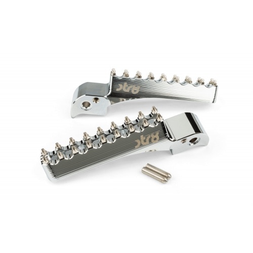 Passenger Footpegs STR8 Beta RR 50 before 2021 CNC Silver Passenger Footpegs STR8 Beta RR 50 before 2021 CNC Silver