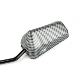 Spogulis F1 kreisā / labā labā vītne D.10mm matēts arbon