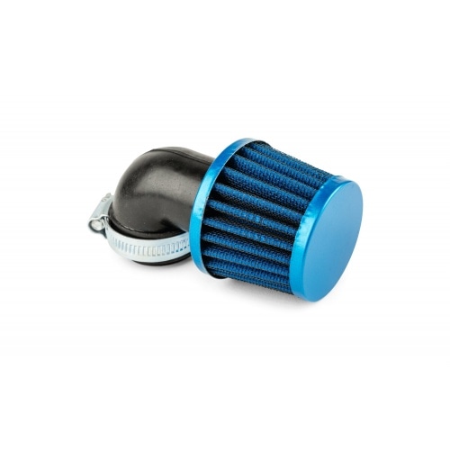 Air Filter KN conical 90 degree angle 28-35mm blue Air Filter KN conical 90 degree angle 28-35mm blue