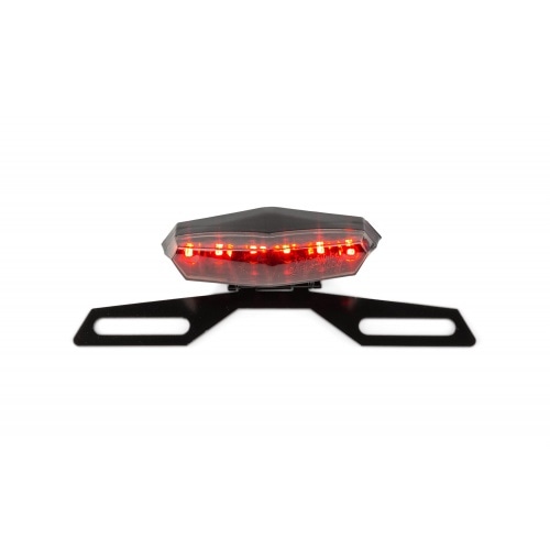Taillight LED Hexagonal Black-Line with license plate holder Taillight LED Hexagonal Black-Line with license plate holder