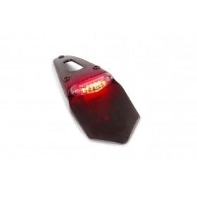 Numura numura zīmes turētājs ENDURO ar LED aizmugurējo gaismu caurspīdīgs