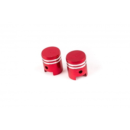 Valve Caps Piston anodized red Valve Caps Piston anodized red