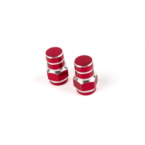 Valve Caps Hexagon red Valve Caps Hexagon red