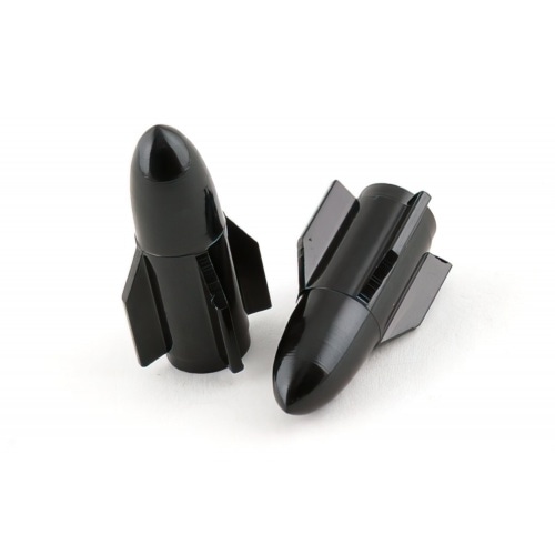 Valve Caps STR8 Rocket black Valve Caps STR8 Rocket black
