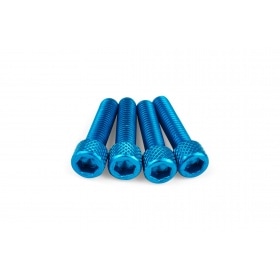 Intake Screw Set M6x25mm Alu Blue (x4)