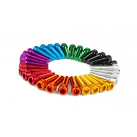 Intake Screw Set M6x25mm Alu Green (x4)