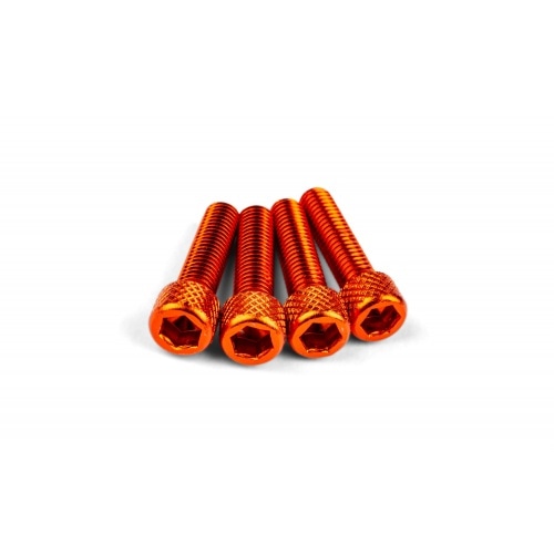 Intake Screw Set M6x25mm Alu Orange (x4) Intake Screw Set M6x25mm Alu Orange (x4)