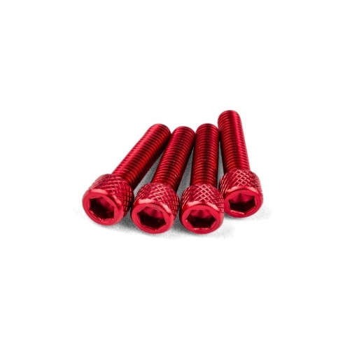 Intake Screw Set M6x25mm Alu Red (x4) Intake Screw Set M6x25mm Alu Red (x4)