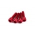 Intake Screw Set M6x25mm Alu Red (x4) Intake Screw Set M6x25mm Alu Red (x4)