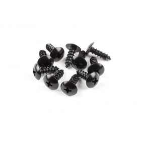 Apmales skrūves M5x12 alumīnija melnas (x 10)