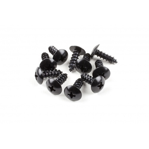 Apmales skrūves M5x12 alumīnija melnas (x 10) Apmales skrūves M5x12 alumīnija melnas (x 10)