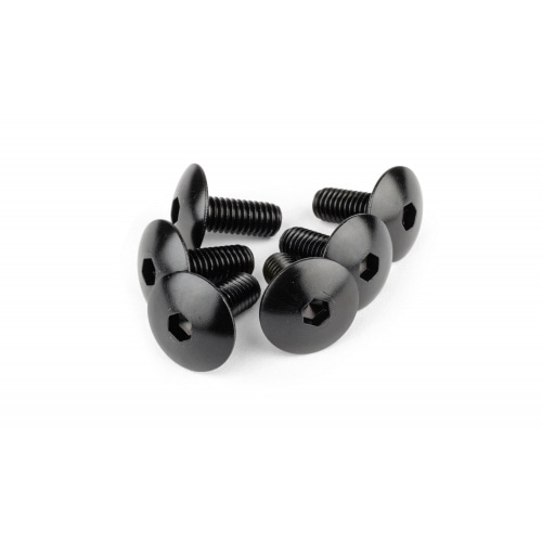 Fairing Screws aluminium M6x15 black (x6) Fairing Screws aluminium M6x15 black (x6)