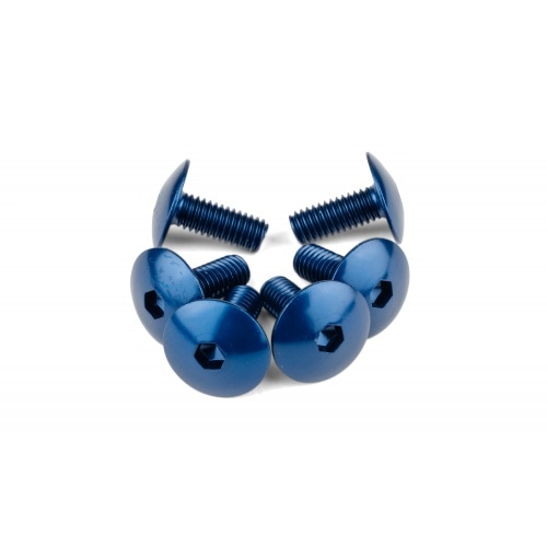 Fairing Screws aluminium M6x15 blue (x6) Fairing Screws aluminium M6x15 blue (x6)