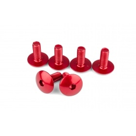 Fairing Screws aluminium M6x15 red (x6)