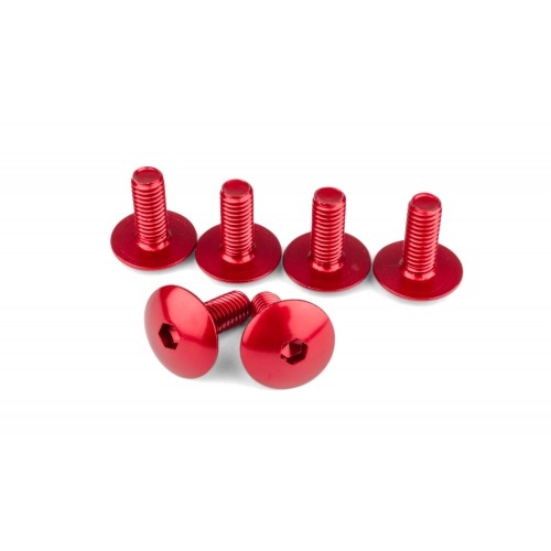 Fairing Screws aluminium M6x15 red (x6) Fairing Screws aluminium M6x15 red (x6)