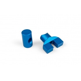Brake Cable Adjuster M6 aluminium blue