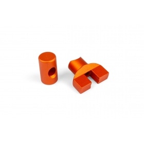Brake Cable Adjuster M6 aluminium Orange