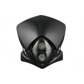 Priekšējais lukturis Racing Type Enduro melns universāls