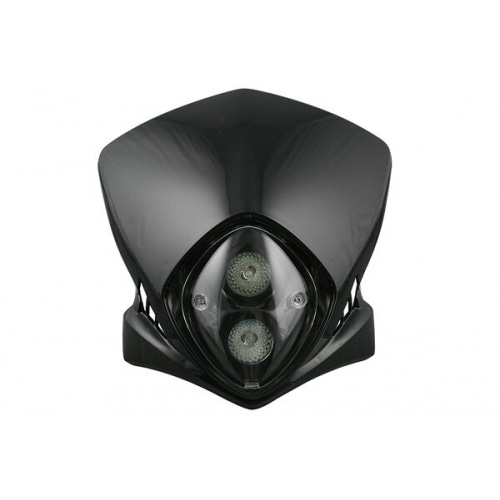 Priekšējais lukturis Racing Type Enduro melns universāls Priekšējais lukturis Racing Type Enduro melns universāls