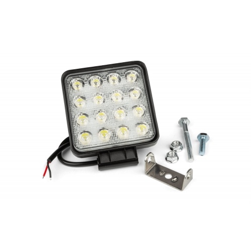 Papildu priekšējo lukturu kvadrātveida 16 LED Papildu priekšējo lukturu kvadrātveida 16 LED