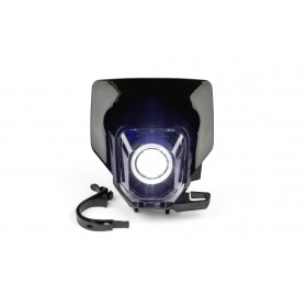 Headlight Mask LED with RGB ring type Husqvarna black