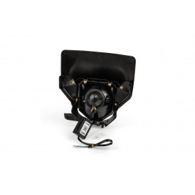 Headlight Mask LED with RGB ring type Husqvarna black